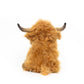 Brown Highland Cow - Warmable, Weighted, Washable  - Dimensions: Approx. 12" tall, 2 lbs